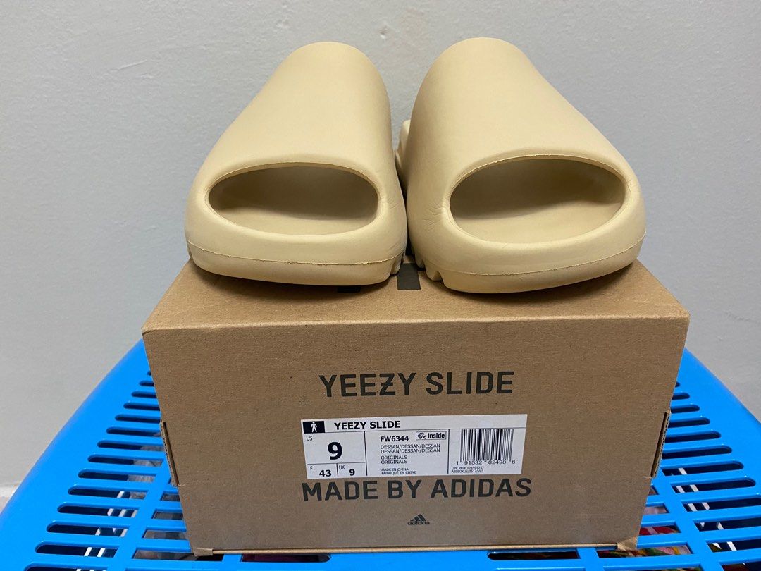 Yeezy slide desert sand mens fw6344 sales