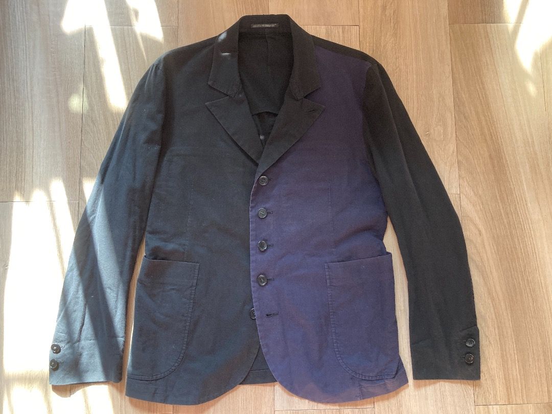 Yohji Yamamoto Pour Homme SS1993 拼色西裝外套, 男裝, 上身及套裝