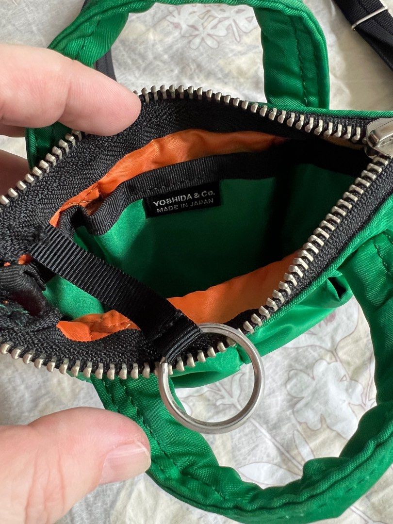 Yoshida Porter mini helmet bag (green), Men's Fashion, Bags, Sling Bags on Carousell