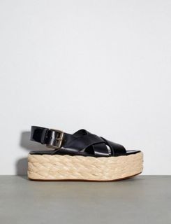 Zara braided flatforms sandal
