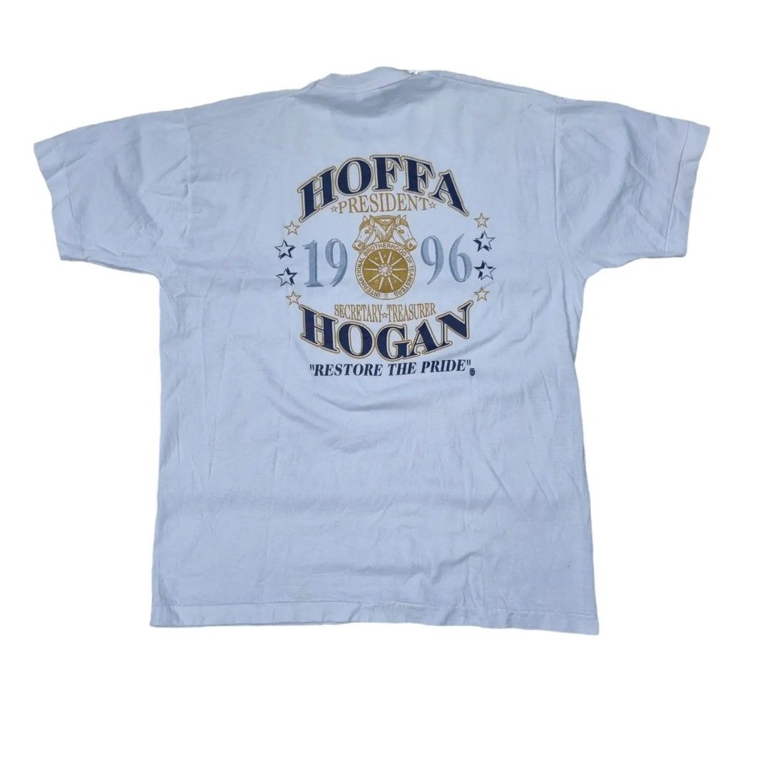 1996 Vintage Hoffa Hogan shirt (Category: Tshirts & Polo Shirts ) located in Bacolod City. Submitted by TheApparelPH (Listing ID 1219290697, Image 3). Description: DIMES: 28"Lx21"W CONDITION: 10/10 ISSUE: None.