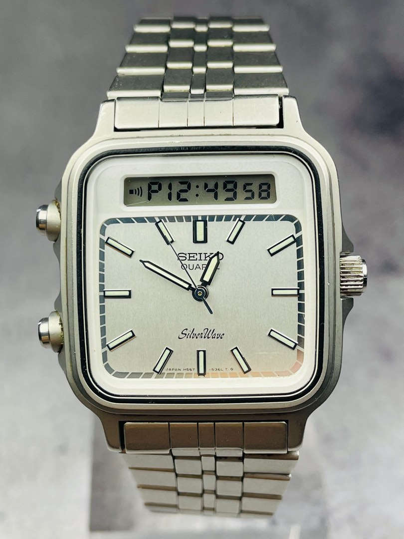 (230099c) Seiko Silverwave Vintage Men's Quartz Watch Ref H557 