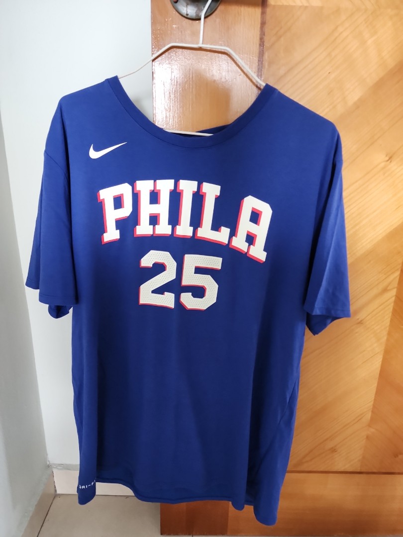 Nike Ben Simmons Philadelphia 76ers Dry Short Sleeve T-Shirt Red