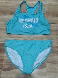 2 piece light blue swimwear