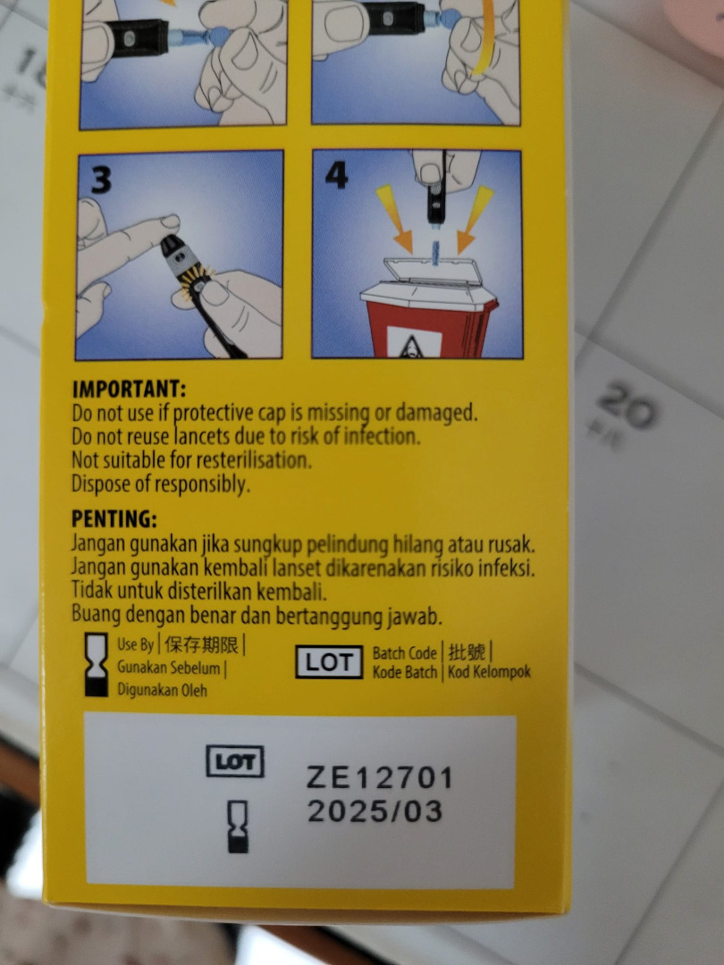 4 boxes of Freestyle lancets to give away, Health & Nutrition, Medical