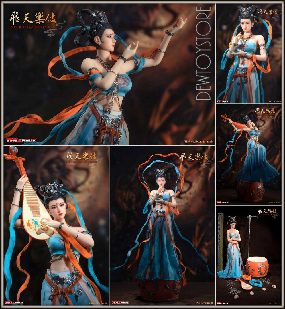 TBLeague 1/6 Dunhuang Music Goddess 飛天樂伎 Blue Figure [PL2023