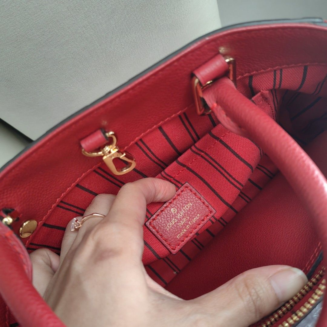 Louis Vuitton Eden Red Epi (Authentic) 2012, Fesyen Wanita, Tas