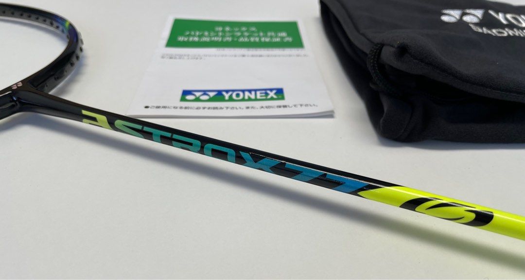全新) YONEX Astrox77 (Ax77) 黃色JP Ver. 日本版4U5, 運動產品, 運動