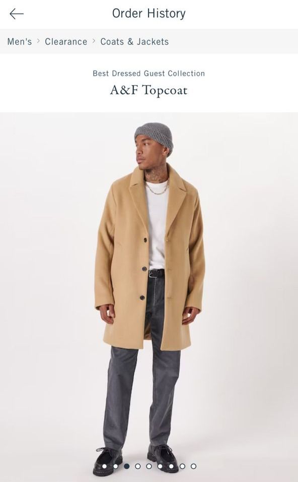 Abercrombie trench coat mens best sale