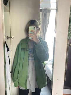 adidas 古著 綠色 外套