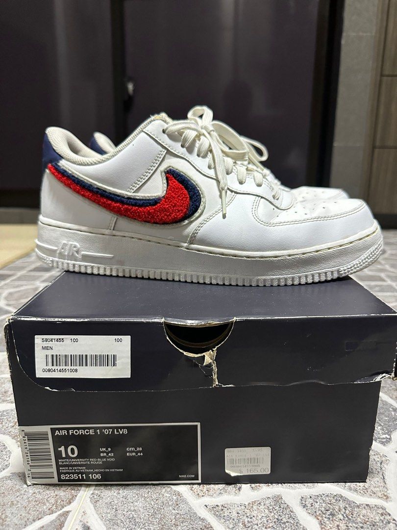 Nike Air Force 1 07 LV8 'Chenille Swoosh' - 823511-106