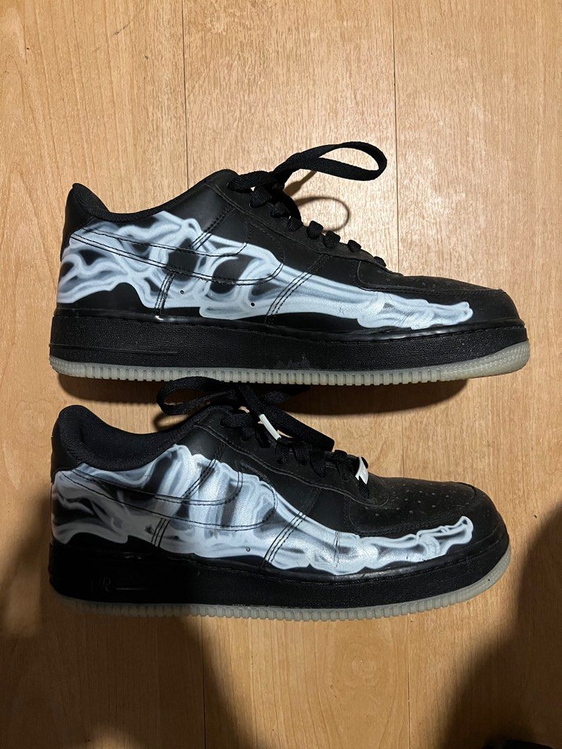 Black skeleton sale air force 1