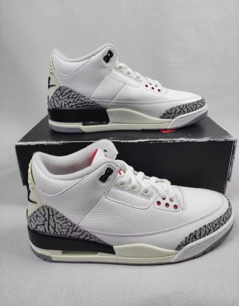 🔝Air Jordan 3 white cement reimagined 做舊白水泥男女同款, 男裝