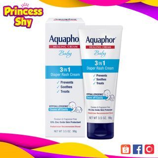 Aquaphor Baby Healing Cream 3 in 1 Diaper Rash Cream Prevents, Soothes and Treats Hypoallergenic 99g
