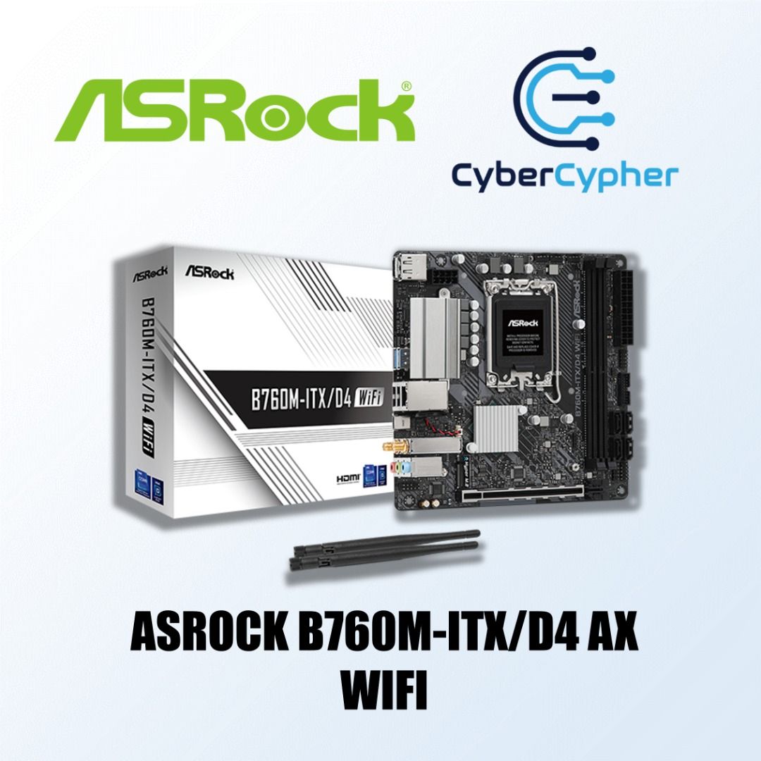 ASRock B760M-ITX D4 WiFi LGA1700対応 intel B760チップセット搭載