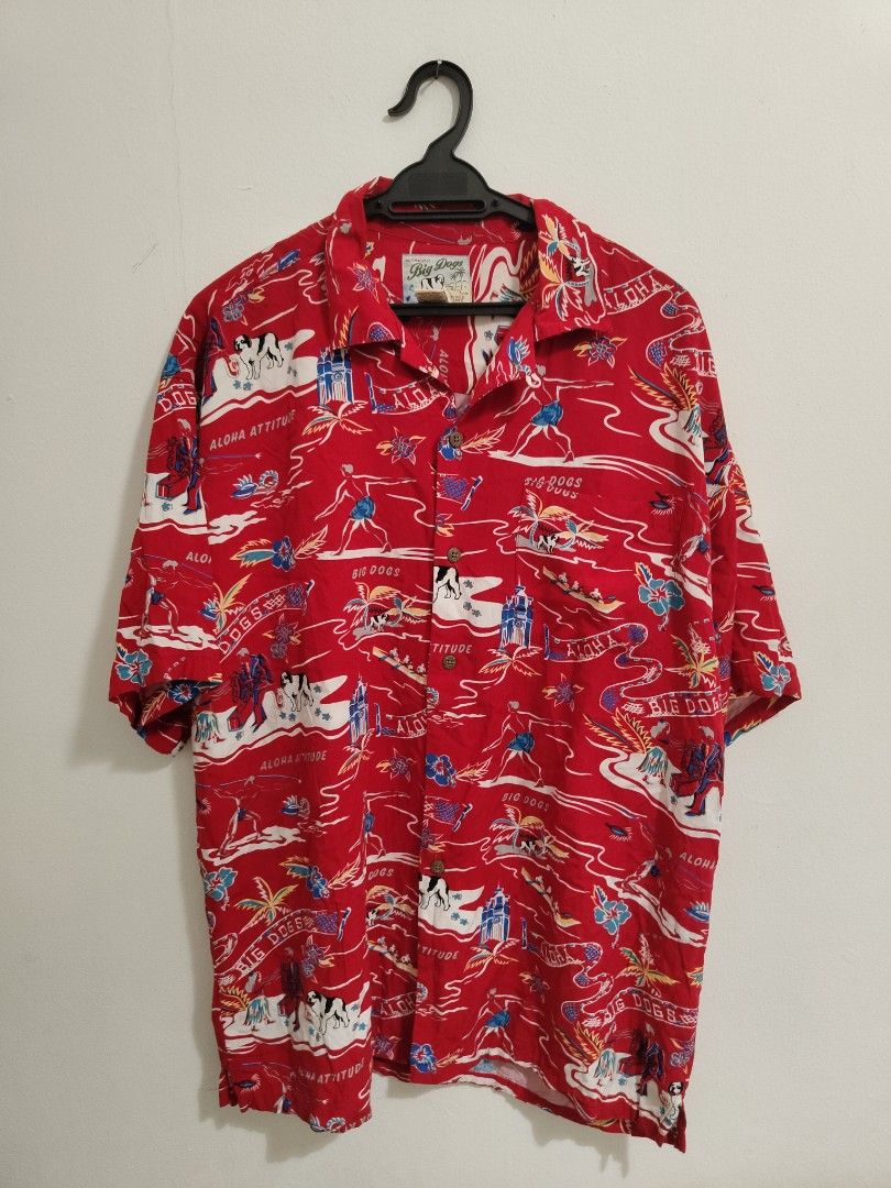 Big dogs hawaiian shirt sales