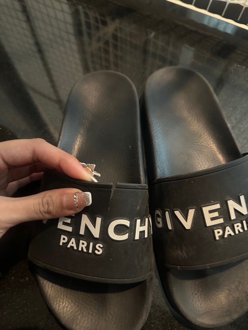 Authentic Givenchy Slides Raised Logo Women s Fashion Footwear