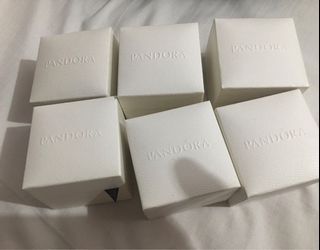 authentic Pandora charm boxes All 6 for 300.00