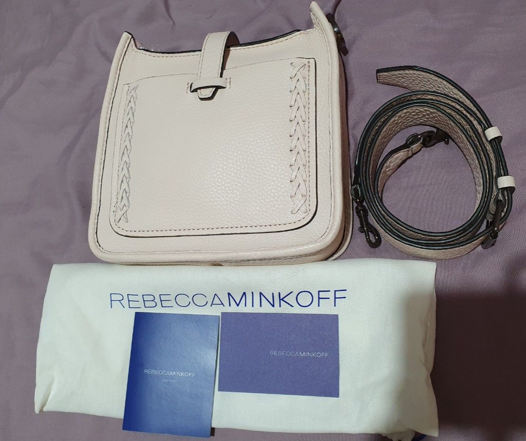 Rebecca minkoff unlined feed bag with whipstitch cheap