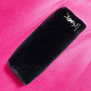 AUTHENTIC Ysl black velvet trousse makeup pouch bag