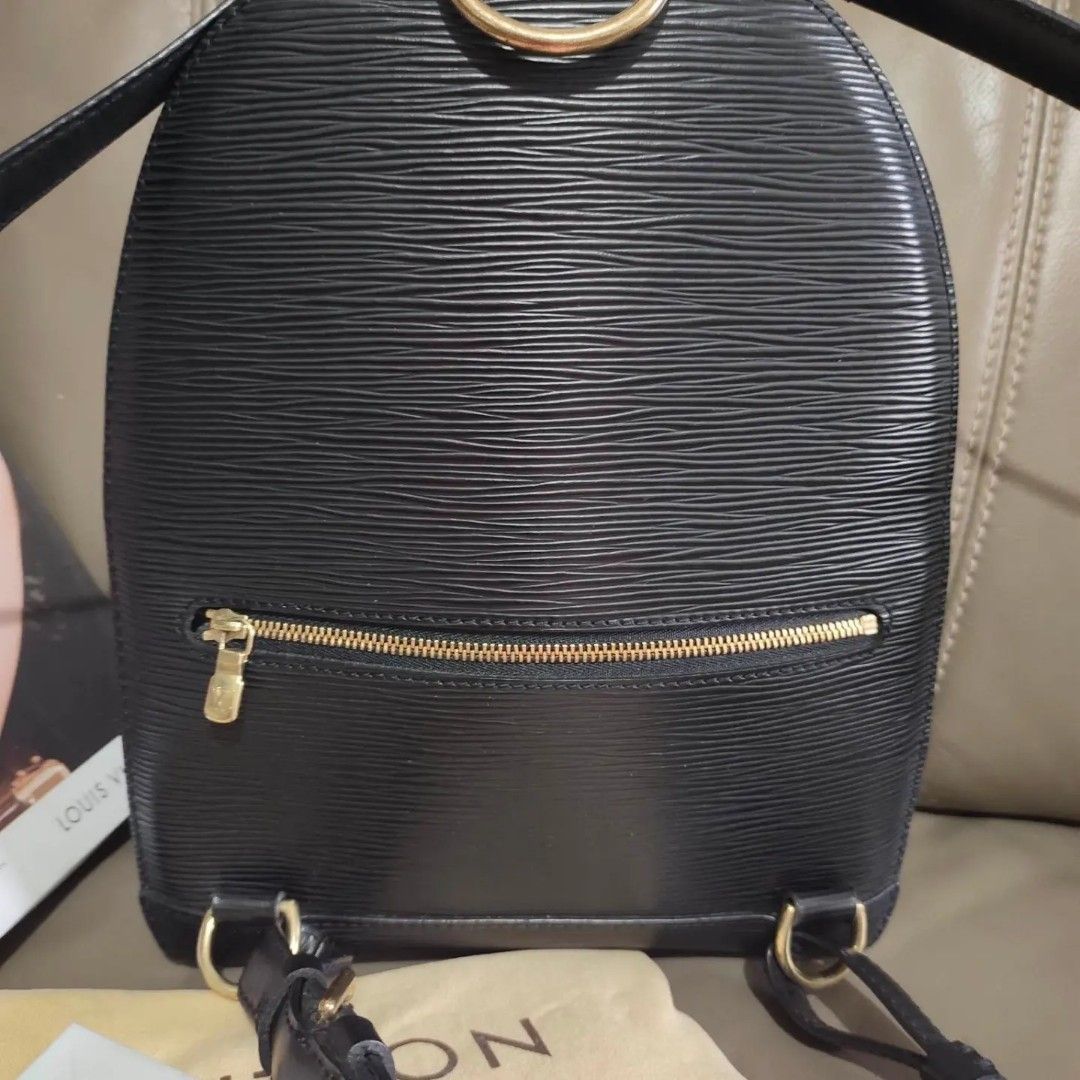Louis Vuitton Black Epi Leather Mabillon Backpack Bag, Luxury, Bags &  Wallets on Carousell