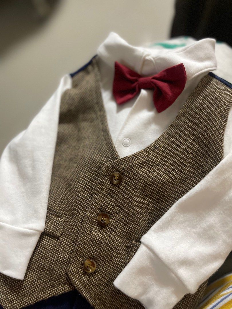 Baby boy formal wear (Category: Babies & Kids Fashion) located in Manila. Submitted by tababoykath (Listing ID 1219225567, Image 1). Description: Like new once lng nagamit sa dedication.. .
