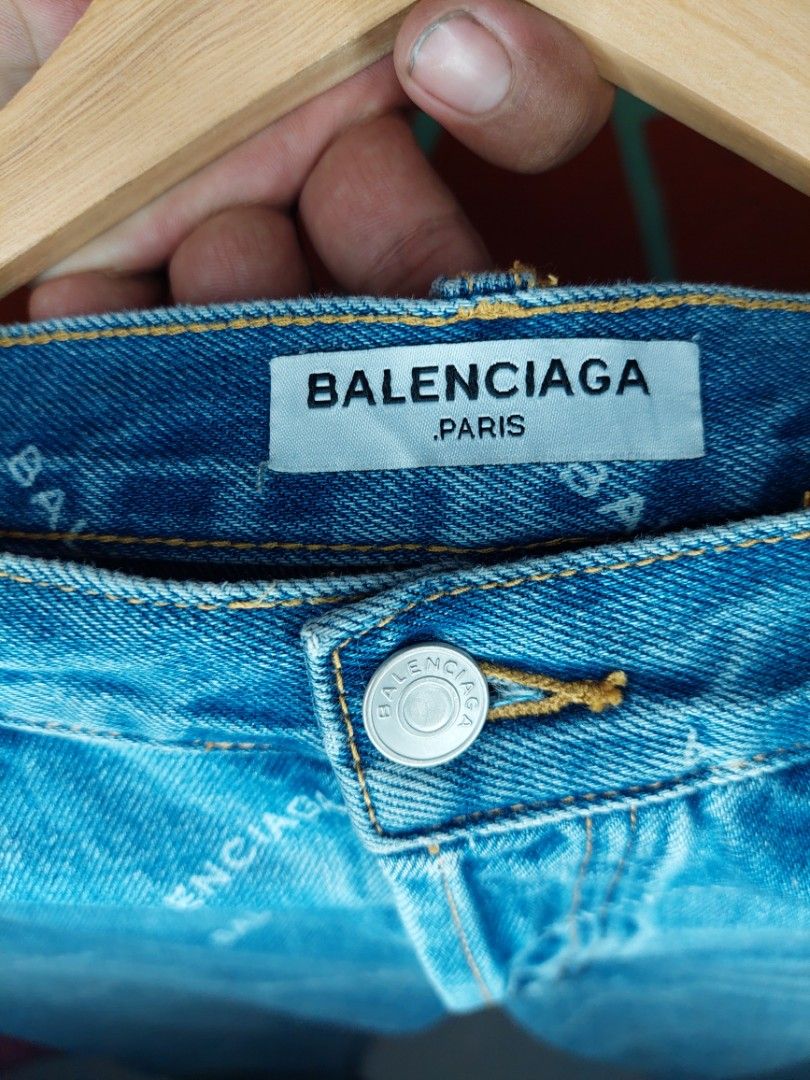 Calça Jeans com Estampa de Monogram - Ready-to-Wear