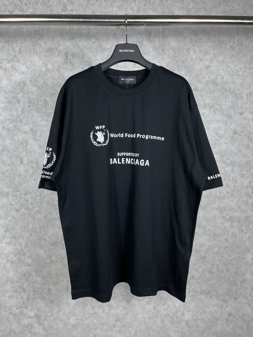 Mens Wfp Double Sleeves Tshirt in Black  Balenciaga US