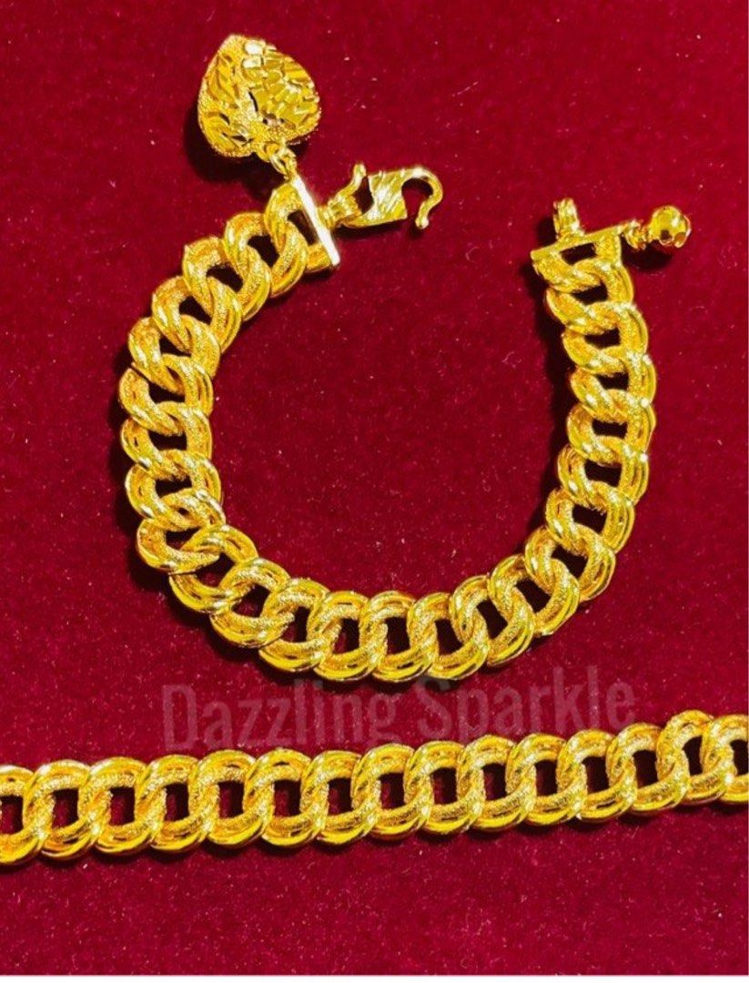 Bracelet 100 Bangkok premium 916 Gold plated NEW Design