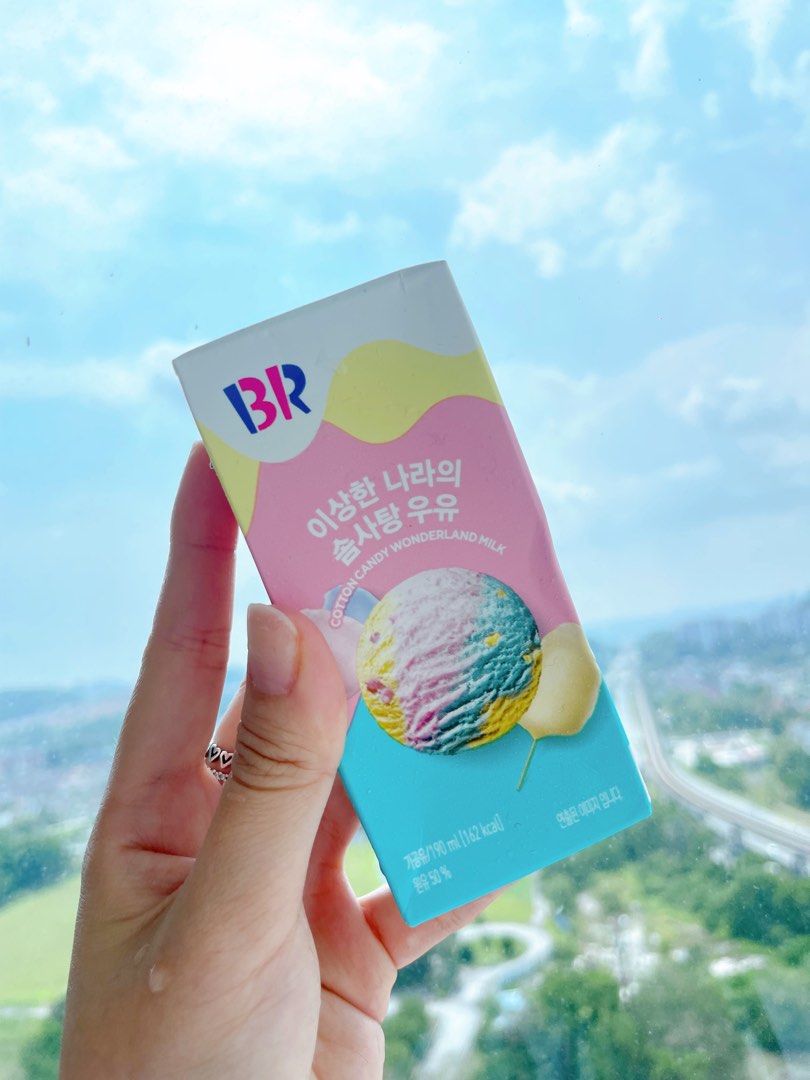 Baskin Robbins Cotton Candy Milk [Korea Imported], Food & Drinks