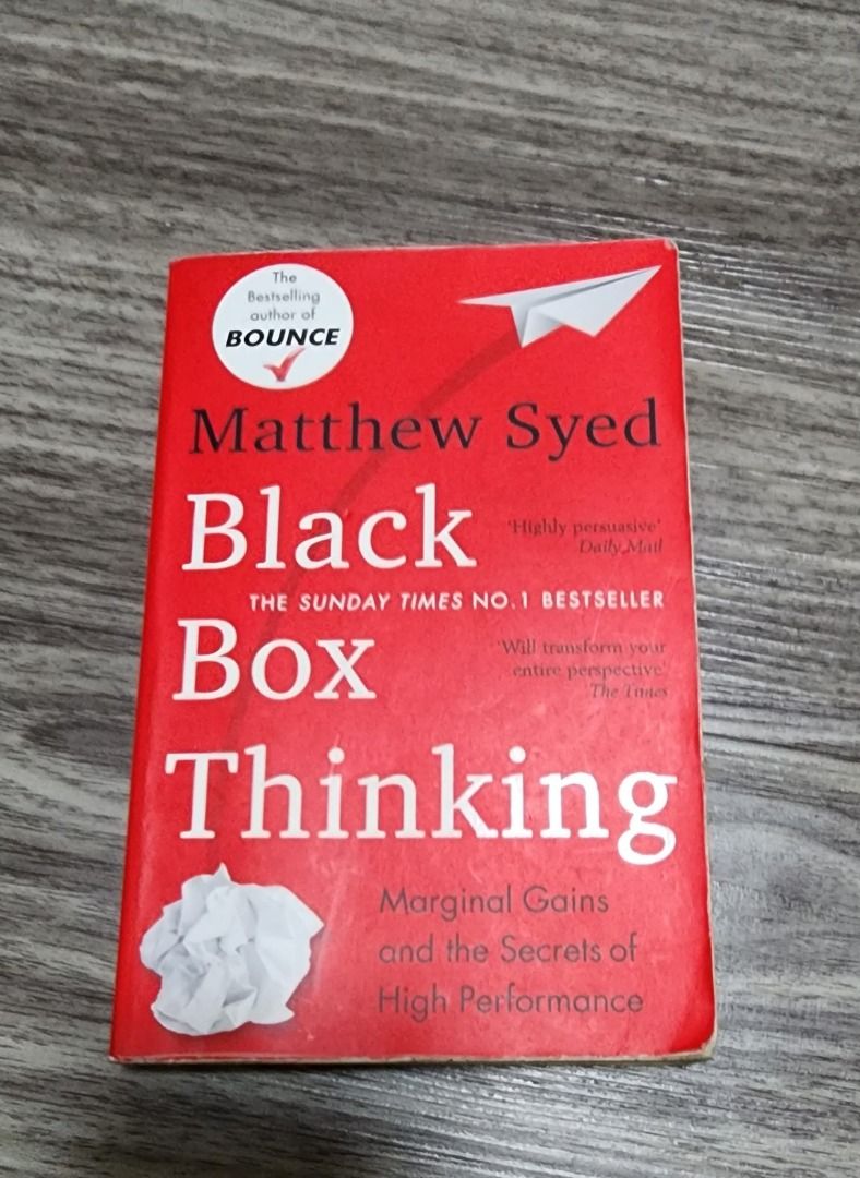 Black box thinking Book, Hobbies & Toys, Books & Magazines, Fiction