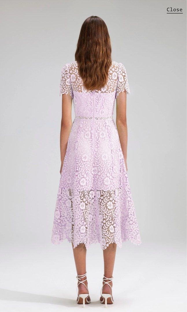 Purple and sale cream dress