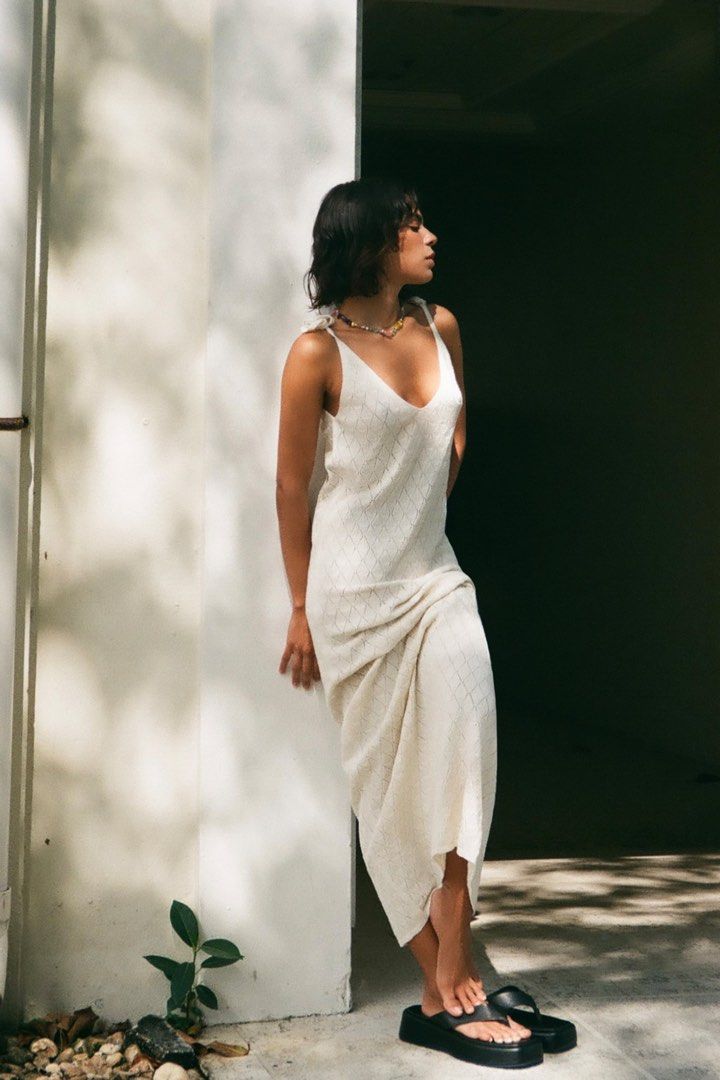 Open knit new arrivals dress zara