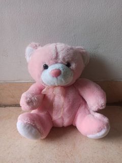 Boneka Beruang Pink Lucu/Stuffed Toy Bear Bagus Preloved Murah