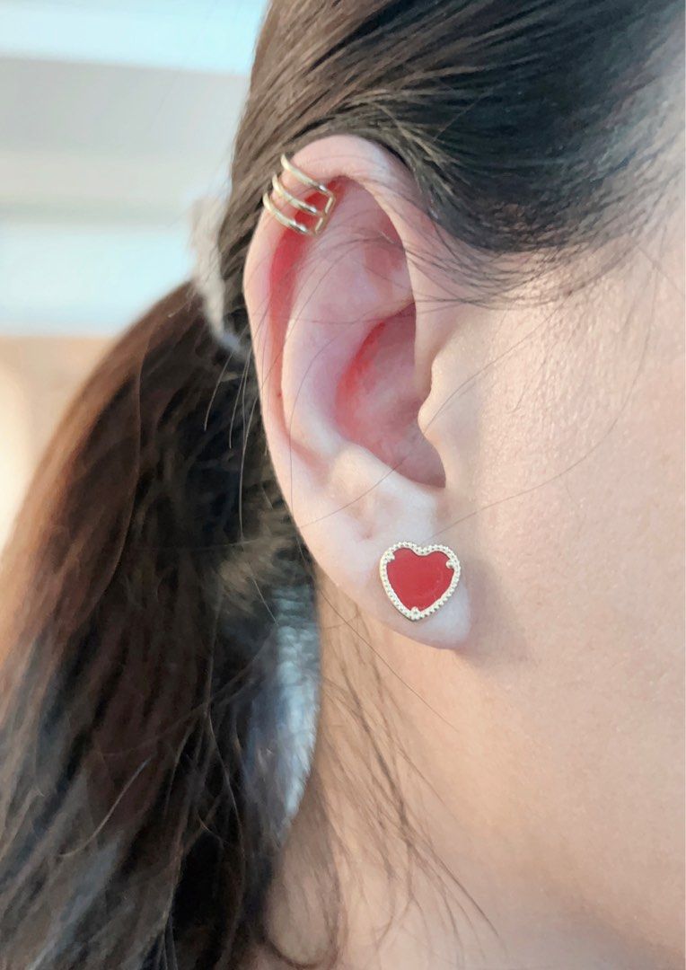 Vca heart sale earrings