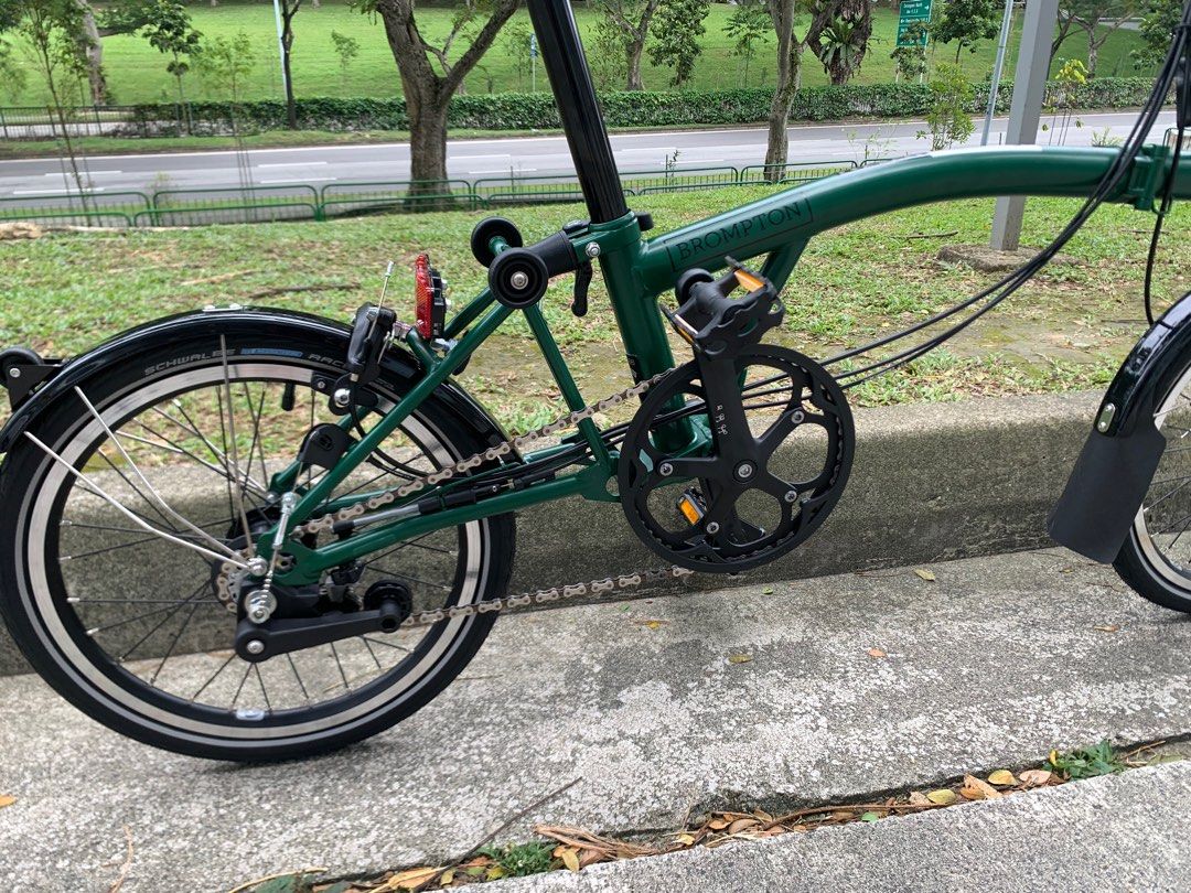Brompton racing green black store