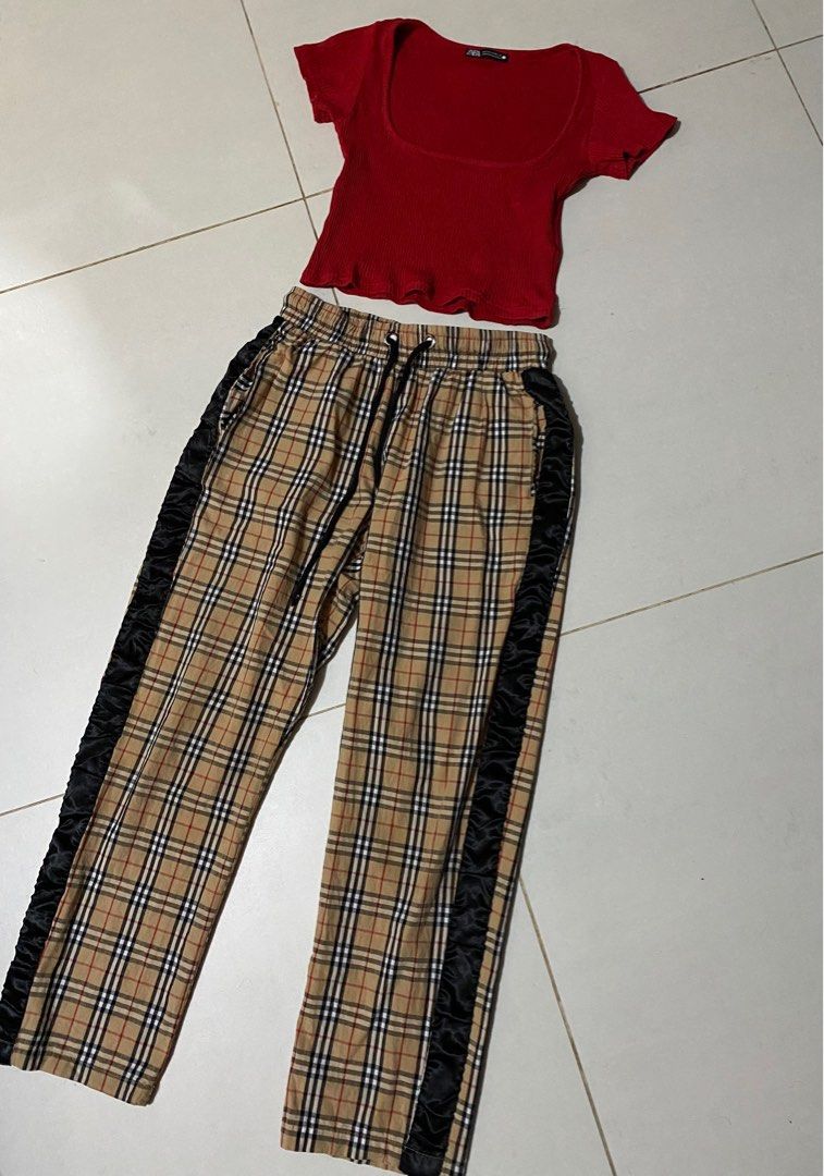 Burberry hot sale pants zara