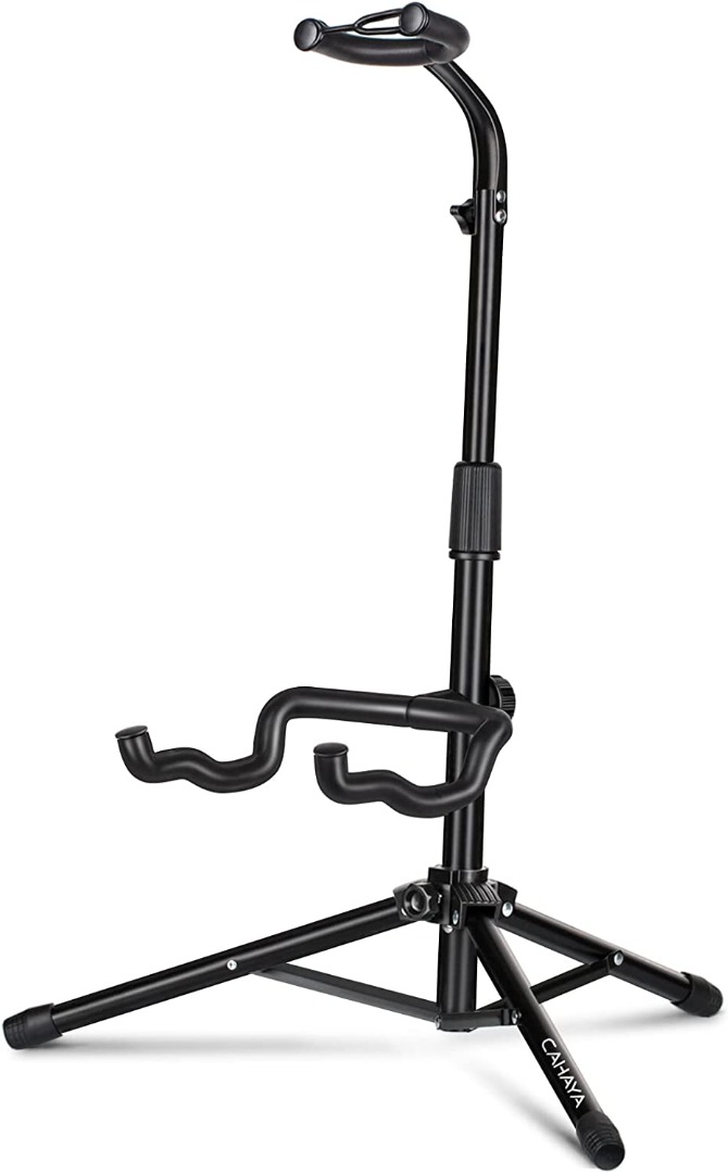CAHAYA Guitar Stand Floor Universal for Acoustic Electric Guitars Bass Banjos Rotate to Adjust