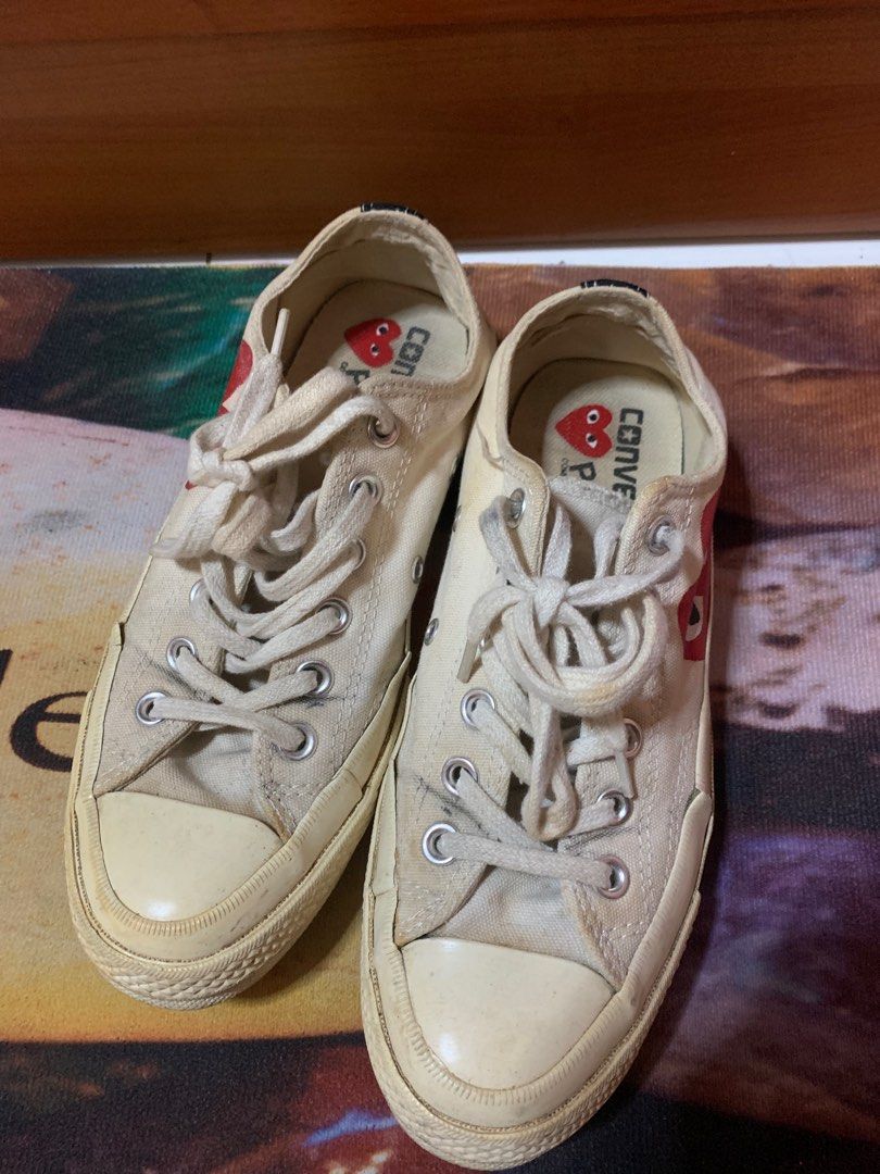Cdg converse clearance white low top