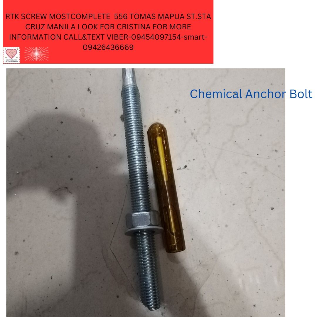Chemical Anchor Bolt, Commercial & Industrial, Construction Tools