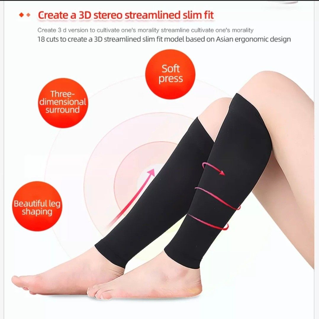 Cofoe SKIN-TONE Size S 1 Pair Medical Compression Socks Level 2 Over Calf  Varicose Sock 23 - 32 mmHg Pressure Open Toe Leggings Compression Stockings