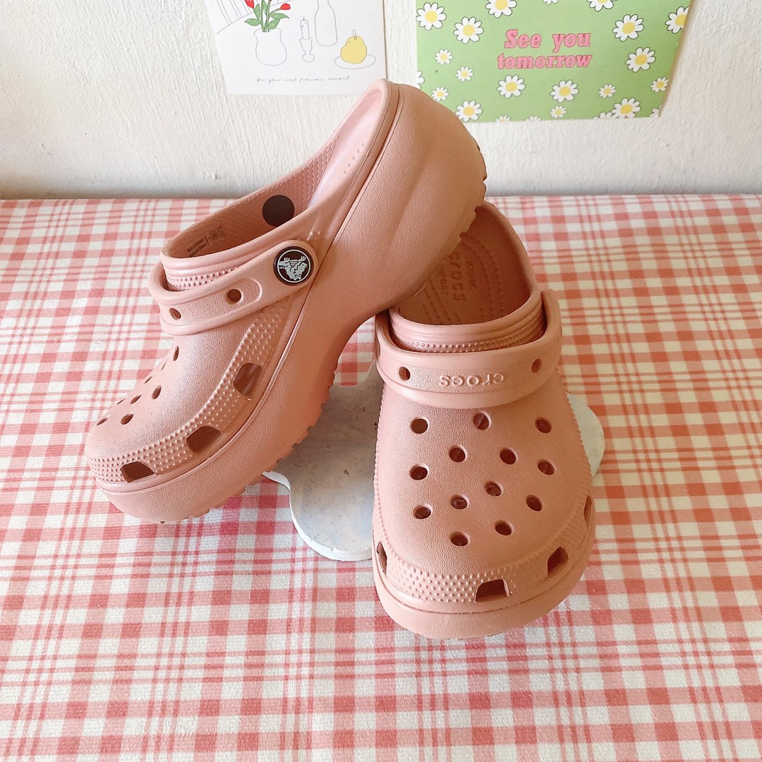 Crocs Platform Pale Blush on Carousell