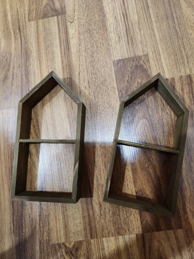 Daiso wood display stand, Furniture & Home Living, Home Decor, Other