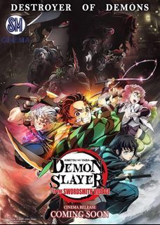 DEMON SLAYER SM CINEMA MARCH 18 TICKETS WITH SNACKS, ACRYLIC STAND BOX, AND A2 POSTER!