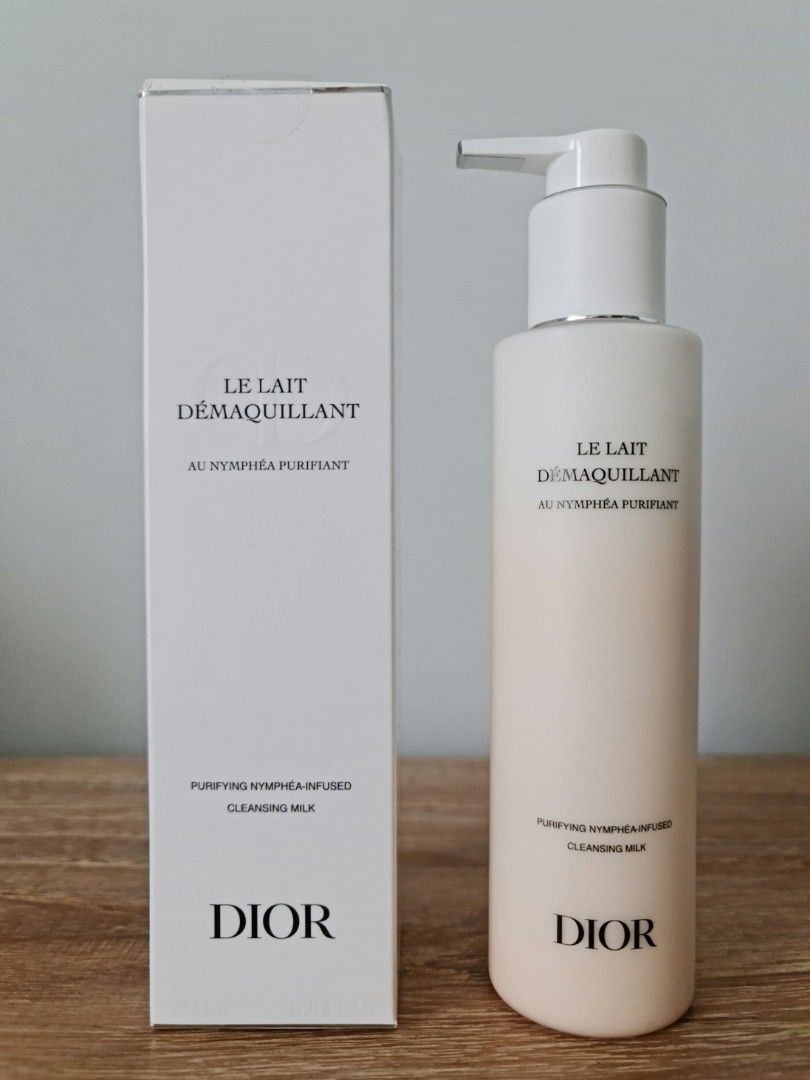 DIOR Cleansing Milk Purifying Nymphea infused 200ml Beauty Personal Care Face Face Care on Carousell