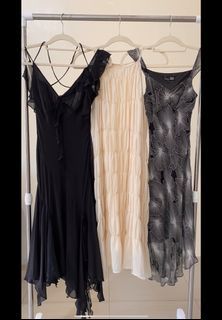 Max & DG Handkerchief dress, Betsey Johnson dress, Victoria’s secret silk dress, Orseund Iris, Mirror Palais,  Vintage dress, Ruffle dress, Asymmetrical dress