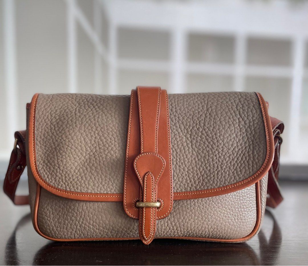 Vintage Dooney & Bourke All-Weather Leather Mini Drawstring  Shoulder-CrossBody Bag