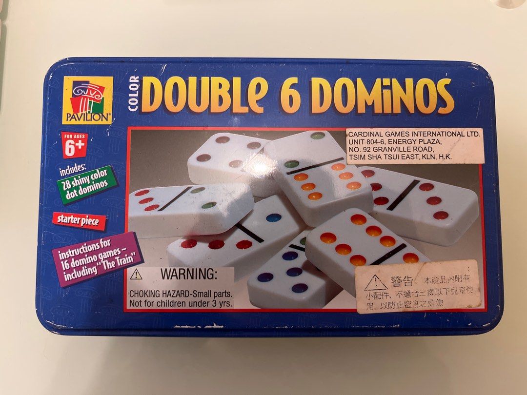 Double 6 Dominos 骨牌, 興趣及遊戲, 玩具& 遊戲類- Carousell