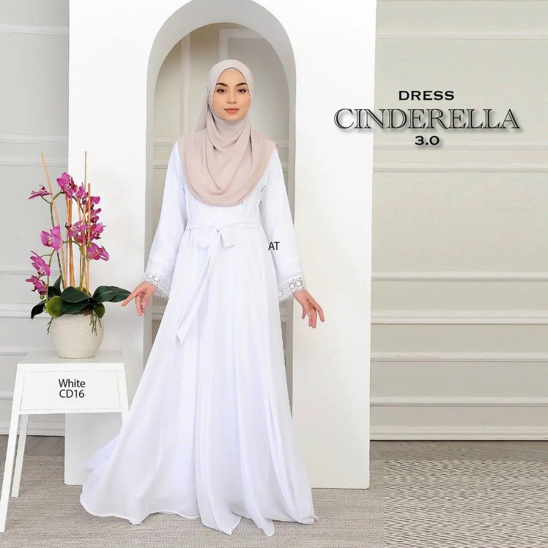 Dress cinderella muslimah hot sale