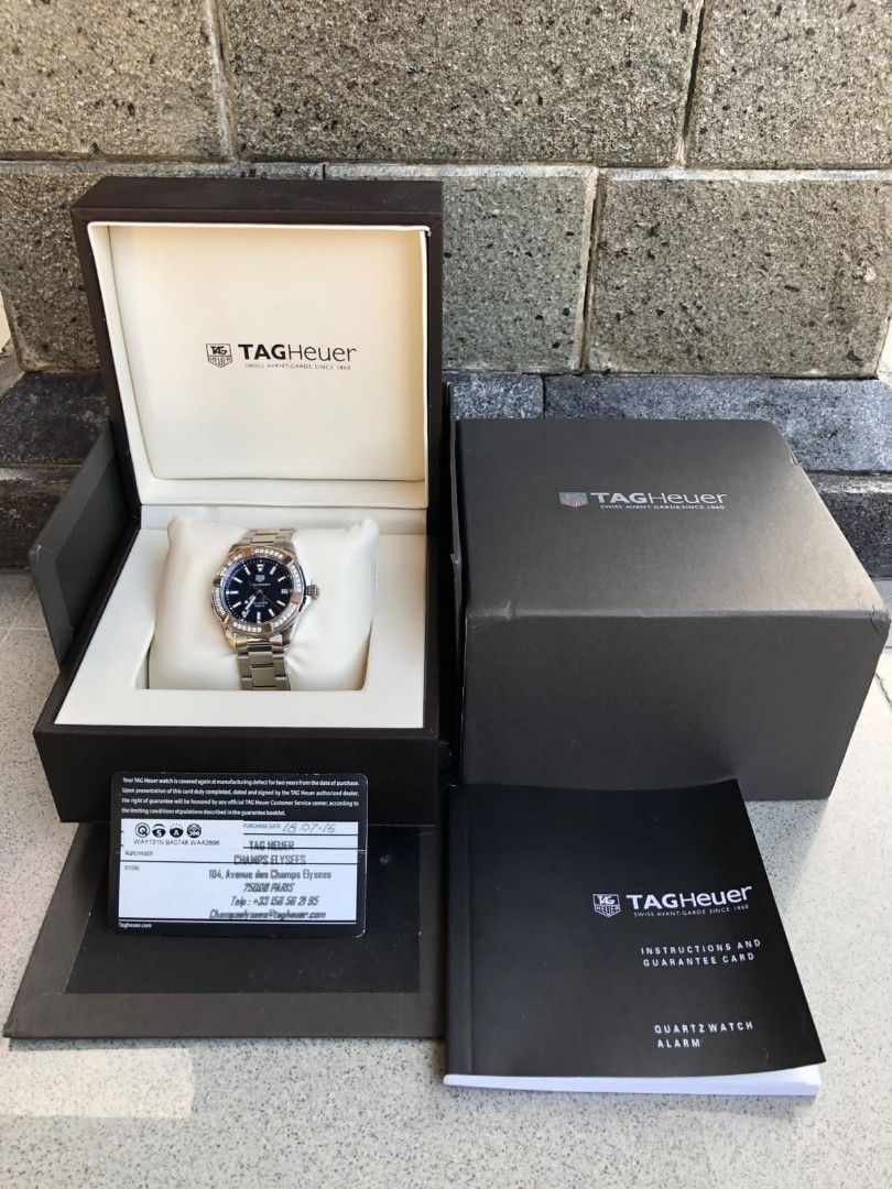 Fast Sale Tag Heuer Aquaracer 2016 35mm Boy Size With Diamond